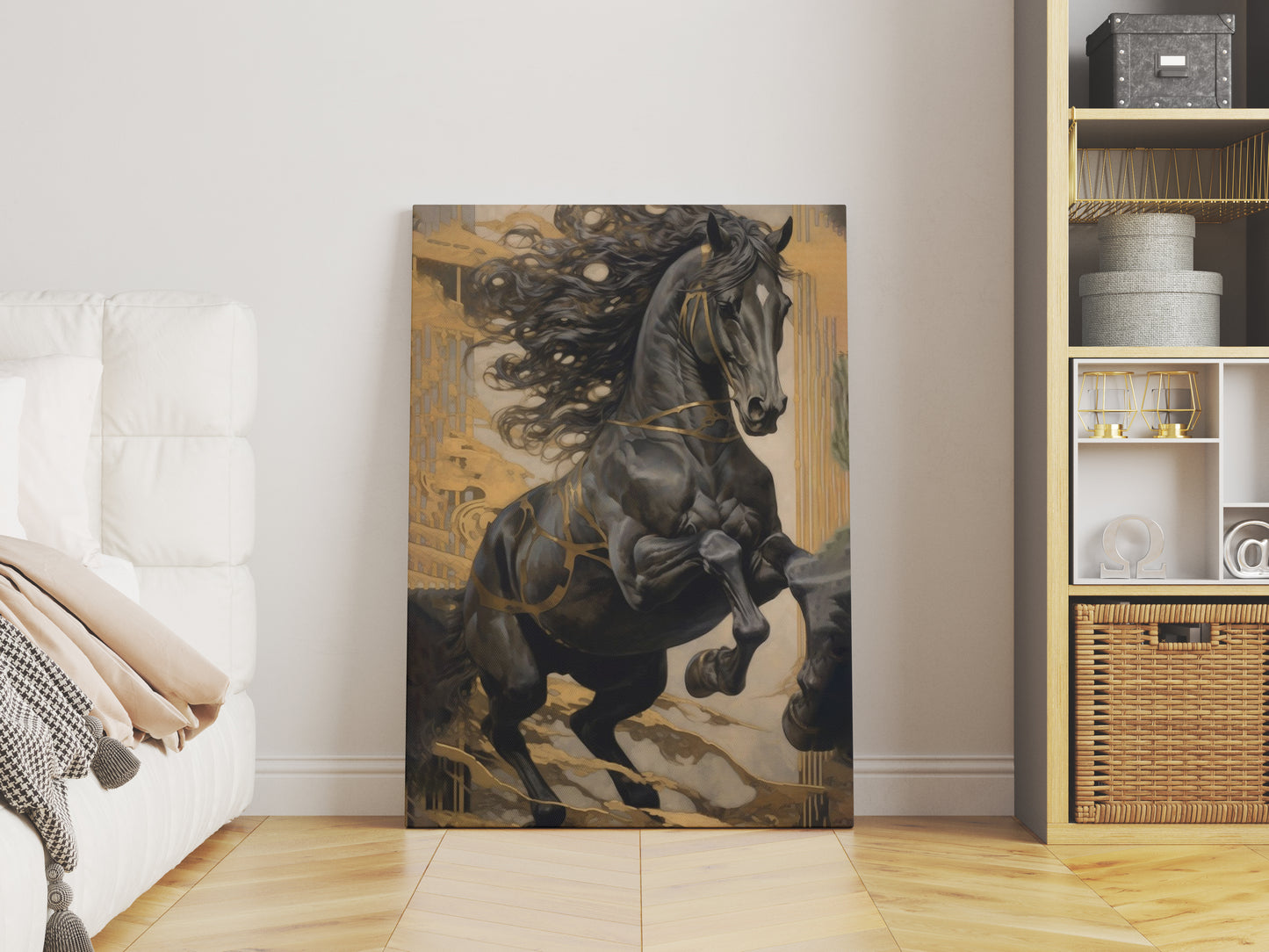 Black horse - Art Realm