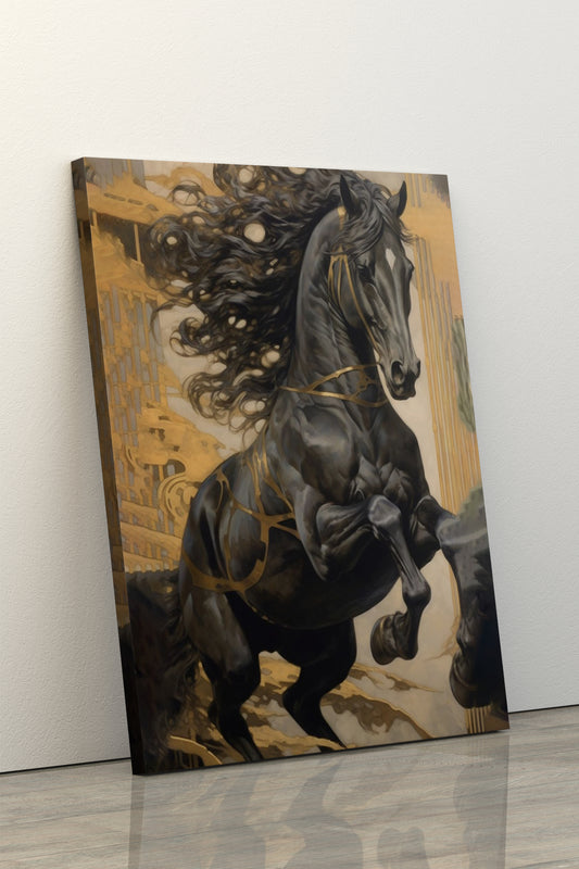 Black horse - Art Realm