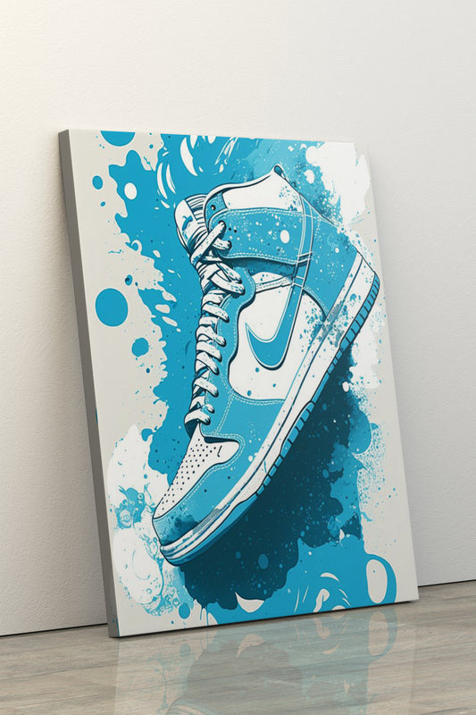 Blue Nike Jordans - Art Realm