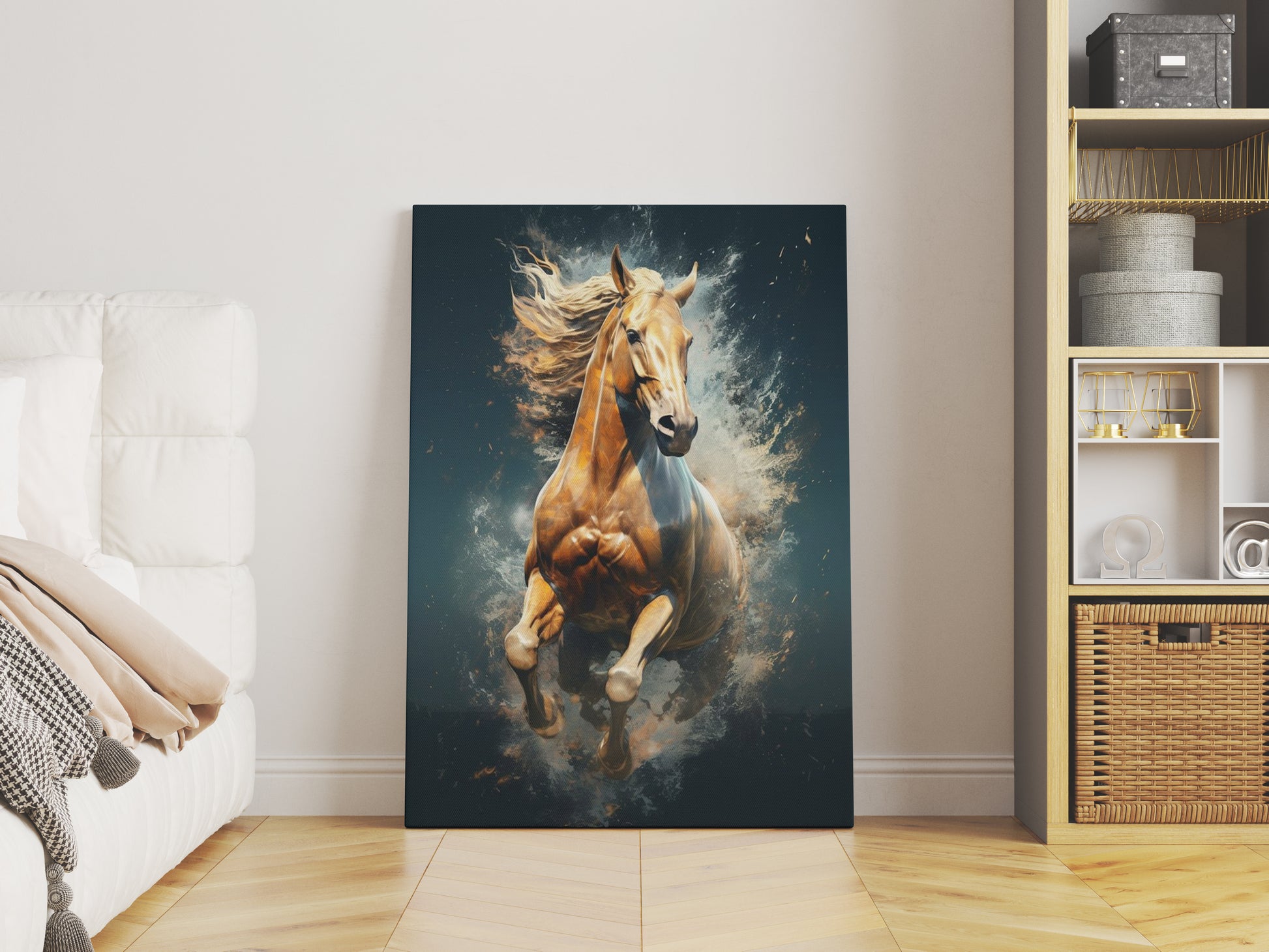 Golden horse - Art Realm