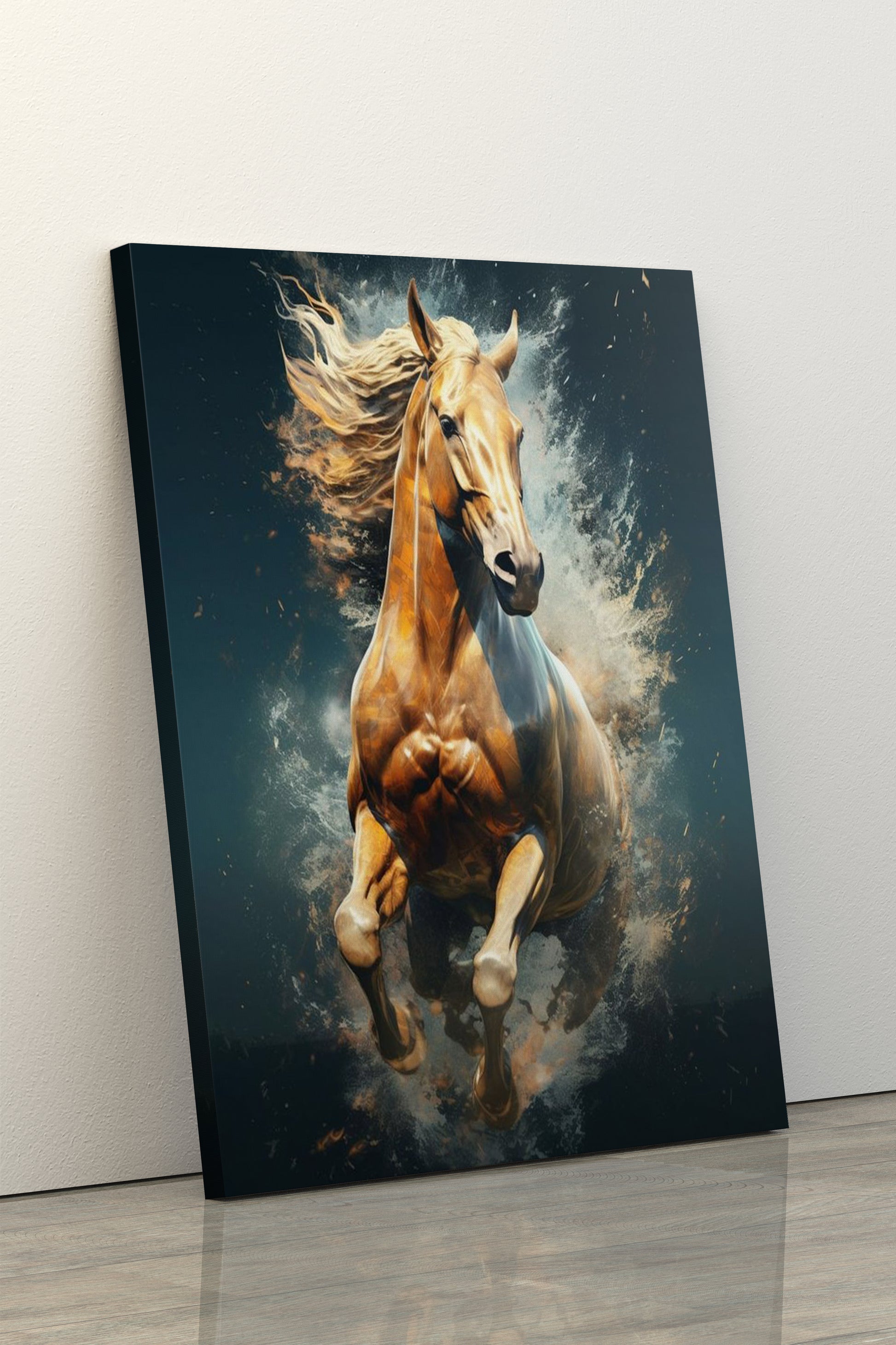 Golden horse - Art Realm